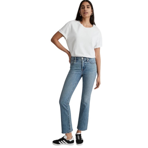 Madewell | NWT Kick Out Crop Jeans in Milverton Wash Size 25 - Picture 1 of 7